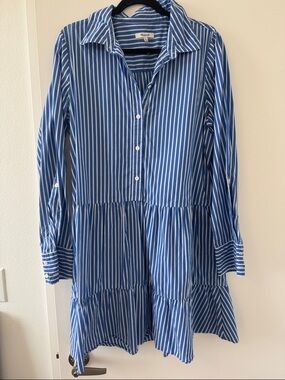 Madewell long sleeve shirt dress